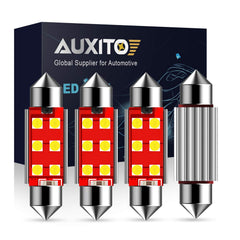 AUXITO 578 pack of 4 bulbs delivers bright 6000K white light for vehicle lights