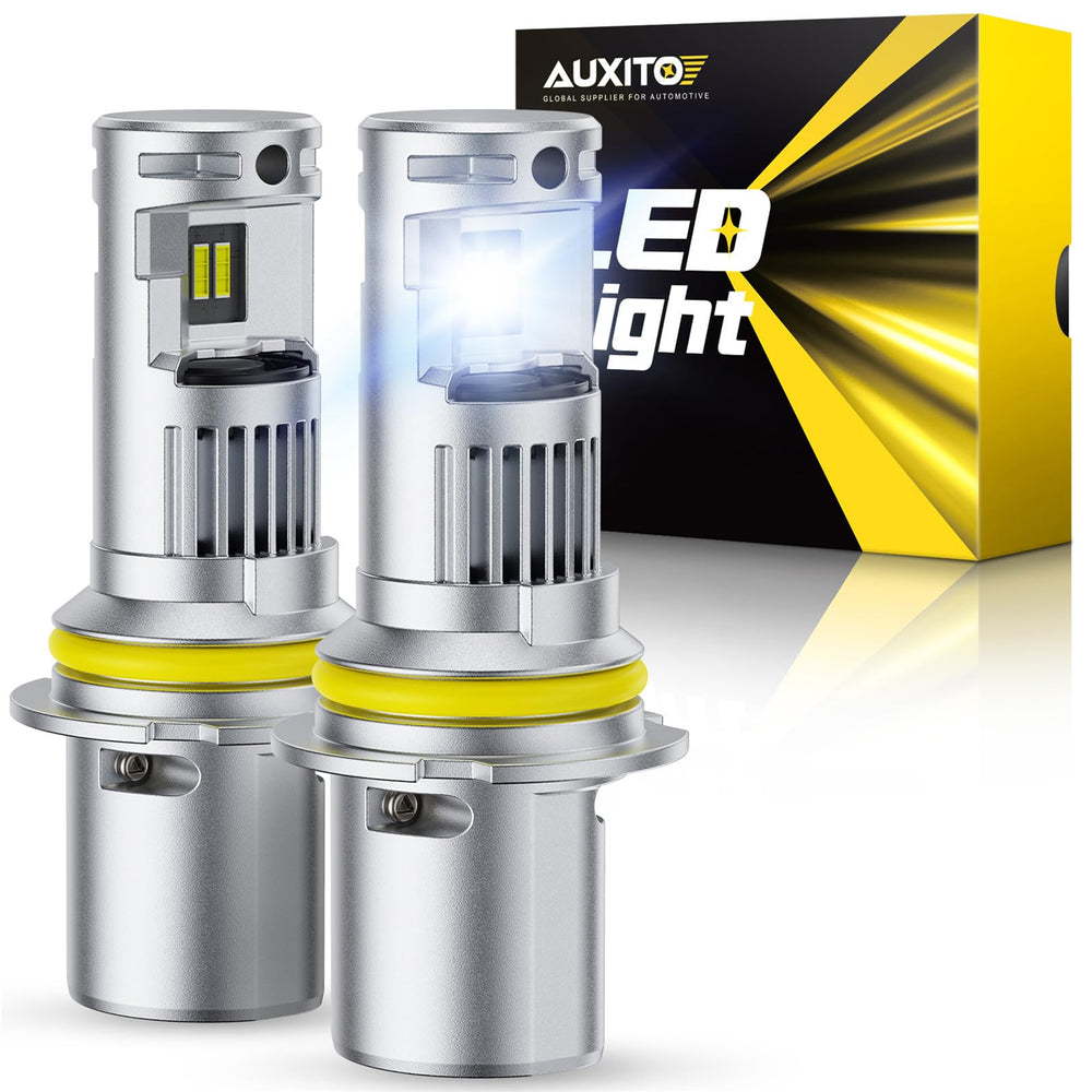 AUXITO 9004 bulbs pack of 2 for a bright headlight upgrade.