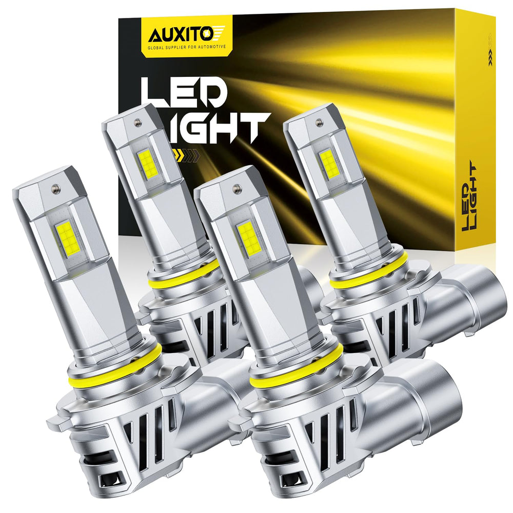 AUXITO 9005-9006 bulbs with bright beam for clearer night driving