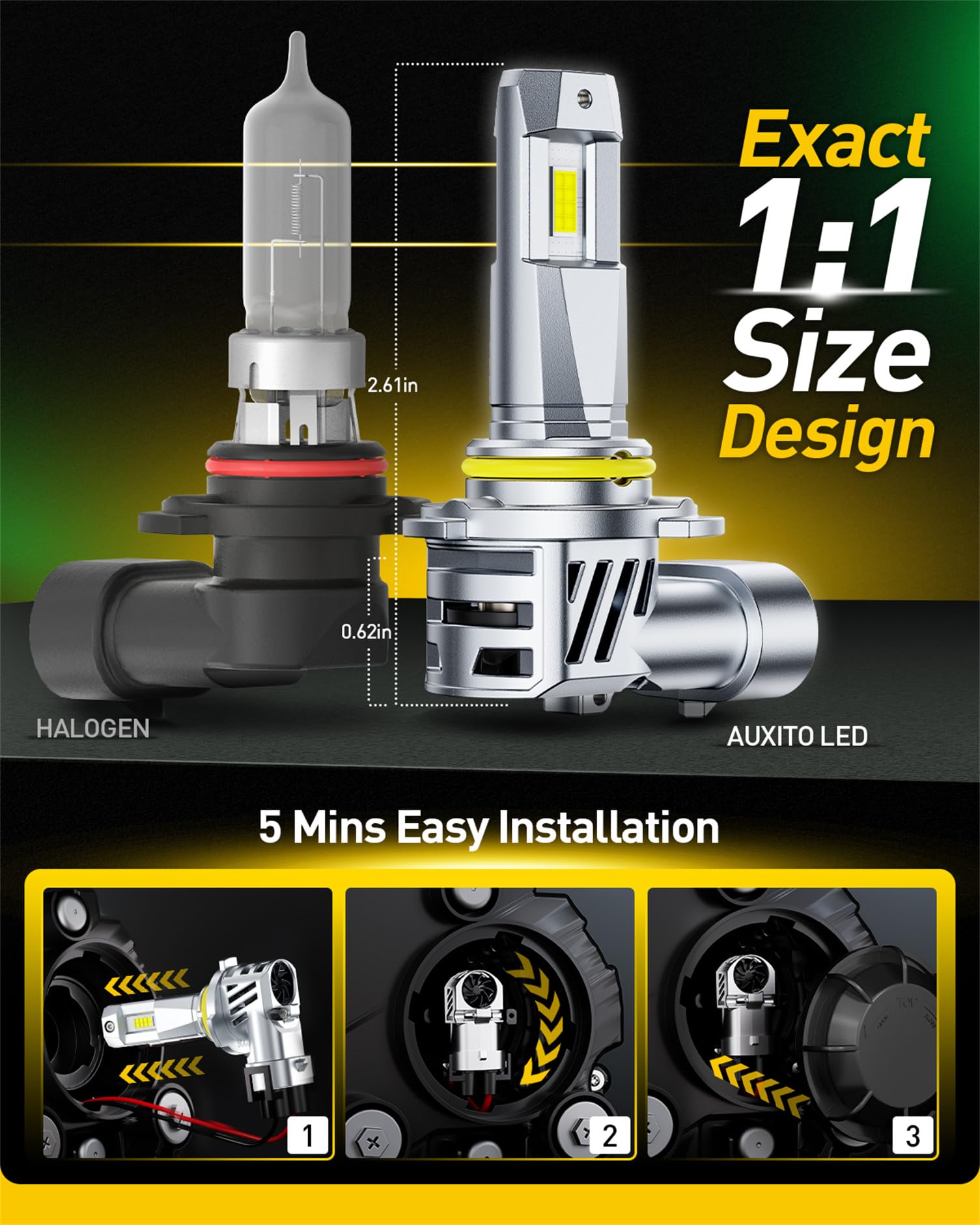 CAN Bus ready AUXITO bulbs prevent dashboard warning lights