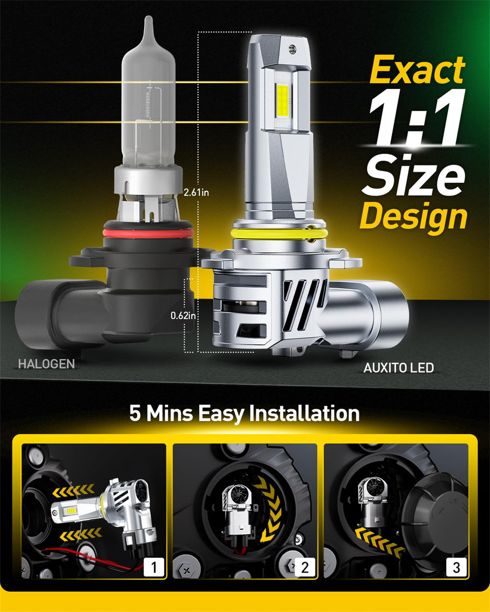 CAN Bus ready AUXITO bulbs prevent dashboard warning lights