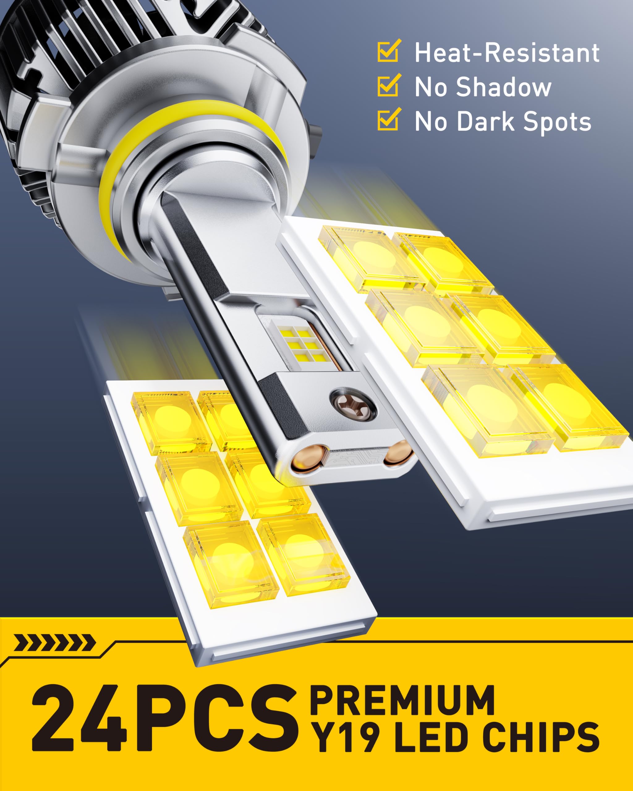 Thin base board design ensures halogen-like light distribution with fewer dark spots