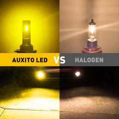 Auxito 9145 LED fog light amber beam for wide illumination