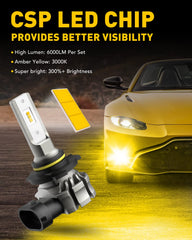 Auxito 9145 yellow H10 bulb installation ease