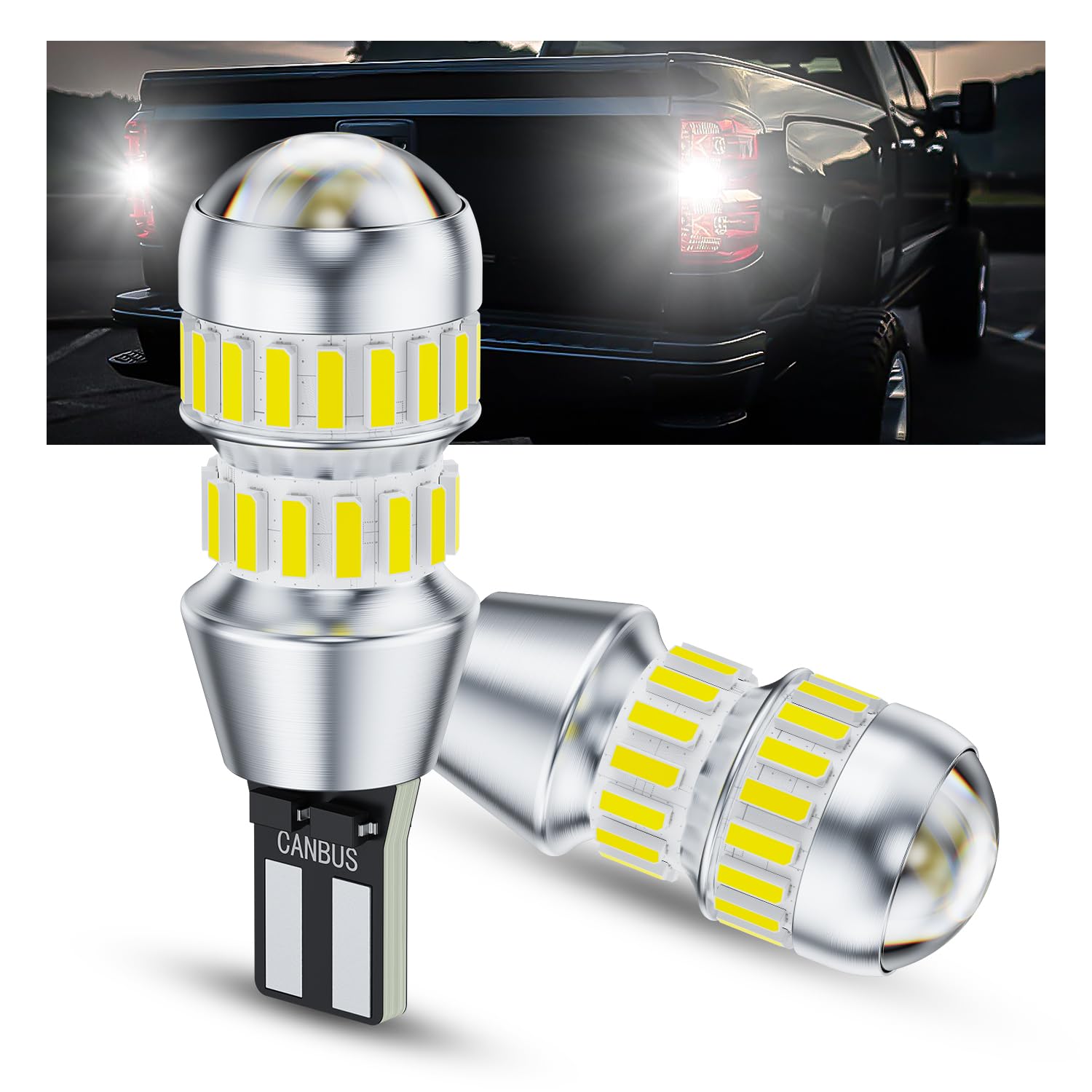 AUXITO 921 LED bulb reverse light delivering performance-focused illumination for safer night backing.