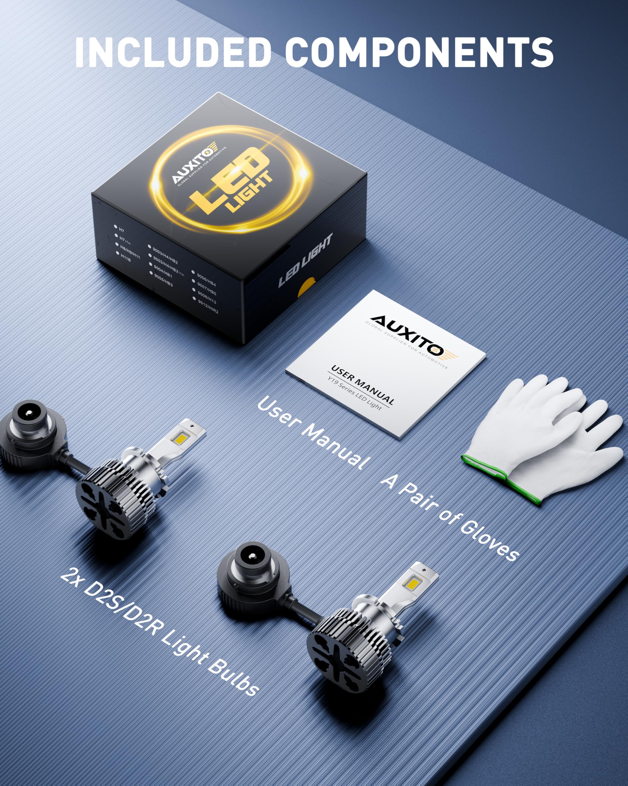 AUXITO D2S compact mini design fits most vehicles.