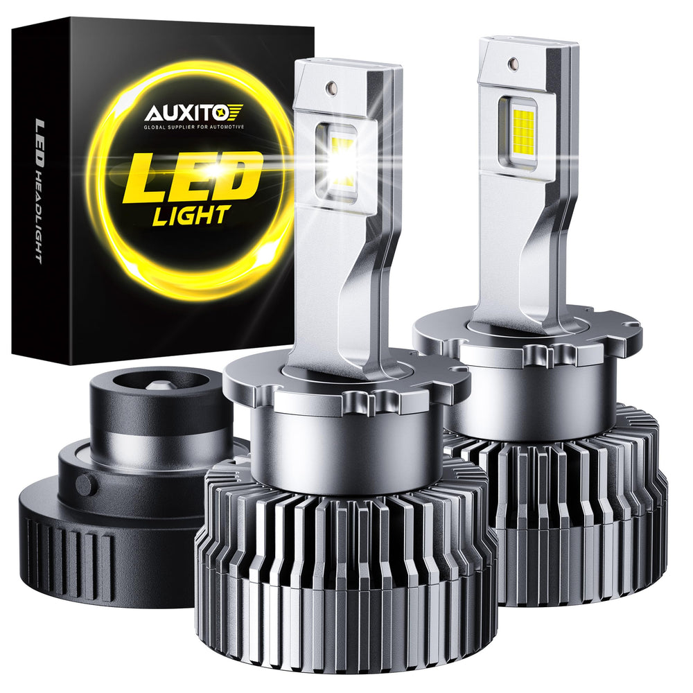 AUXITO D2S bulbs emit 6000K crisp white light for improved night visibility.