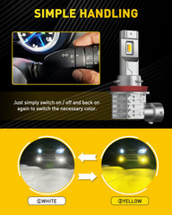 AUXITO fanless aviation-aluminum fog light for quiet operation