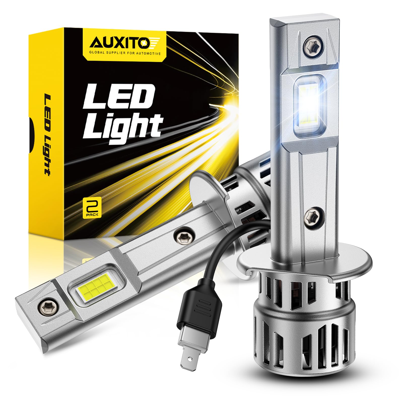 AUXITO H1 bulb delivers 12x brightness for clear night visibility
