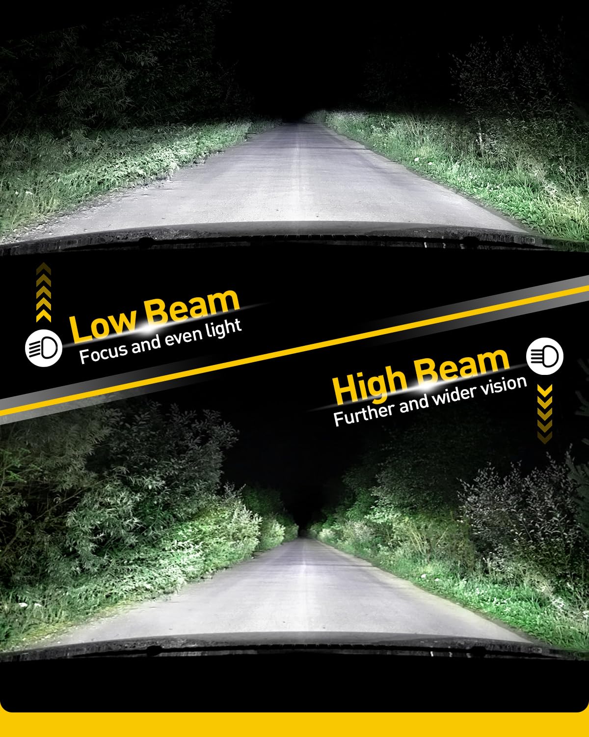 Auxito H11 bulb installation step emphasizes plug-and-play ease