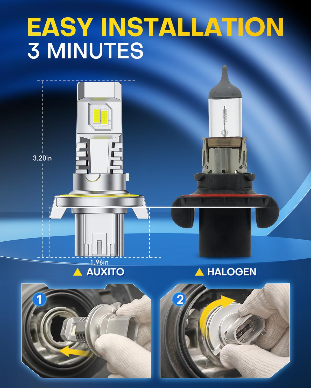 Smart driver minimizes flicker and ensures smooth, stable operation.