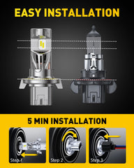 AUXITO H13 uses aviation-grade aluminum for durable, long-lasting performance.