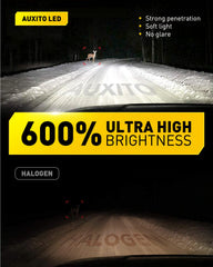 AUXITO H16 LED fog light bulb with IP68 sealing for water and dust resistance.
