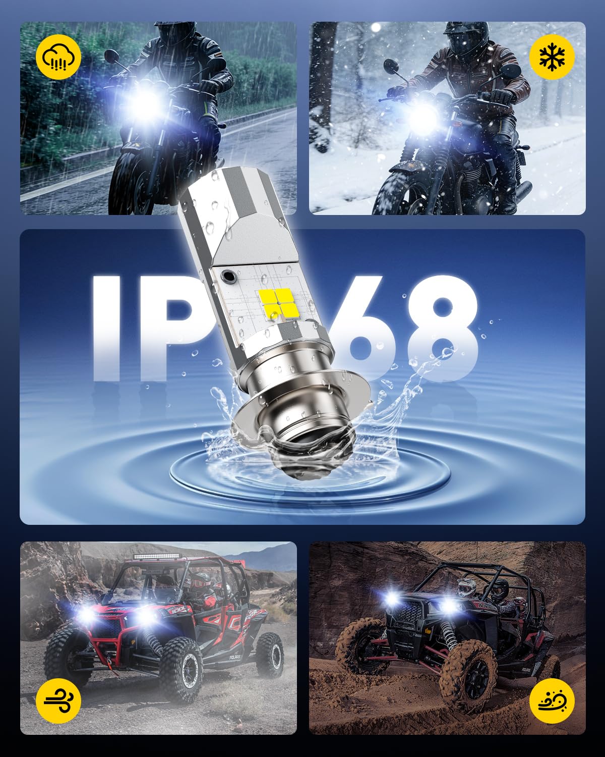 AUXITO H6M P15D socket compatibility includes T19, P15D, and H6M.