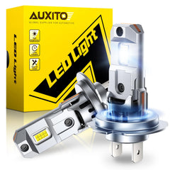 AUXITO H7 LED bulbs front beam for clearer night visibility