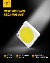 AUXITO interior map light with 3030 LEDs projecting bright white light
