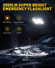 AUXITO 2000 lumen LED work light for clear night illumination
