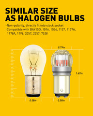 AUXITO LED bulbs with heat-dissipation aluminum body maintain performance.