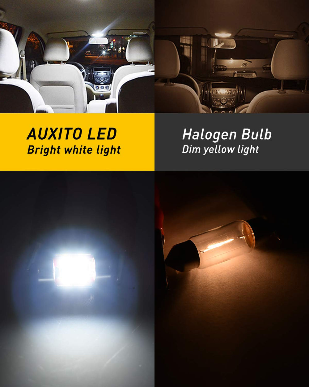 AUXITO license plate light delivering CANBUS-compatible illumination
