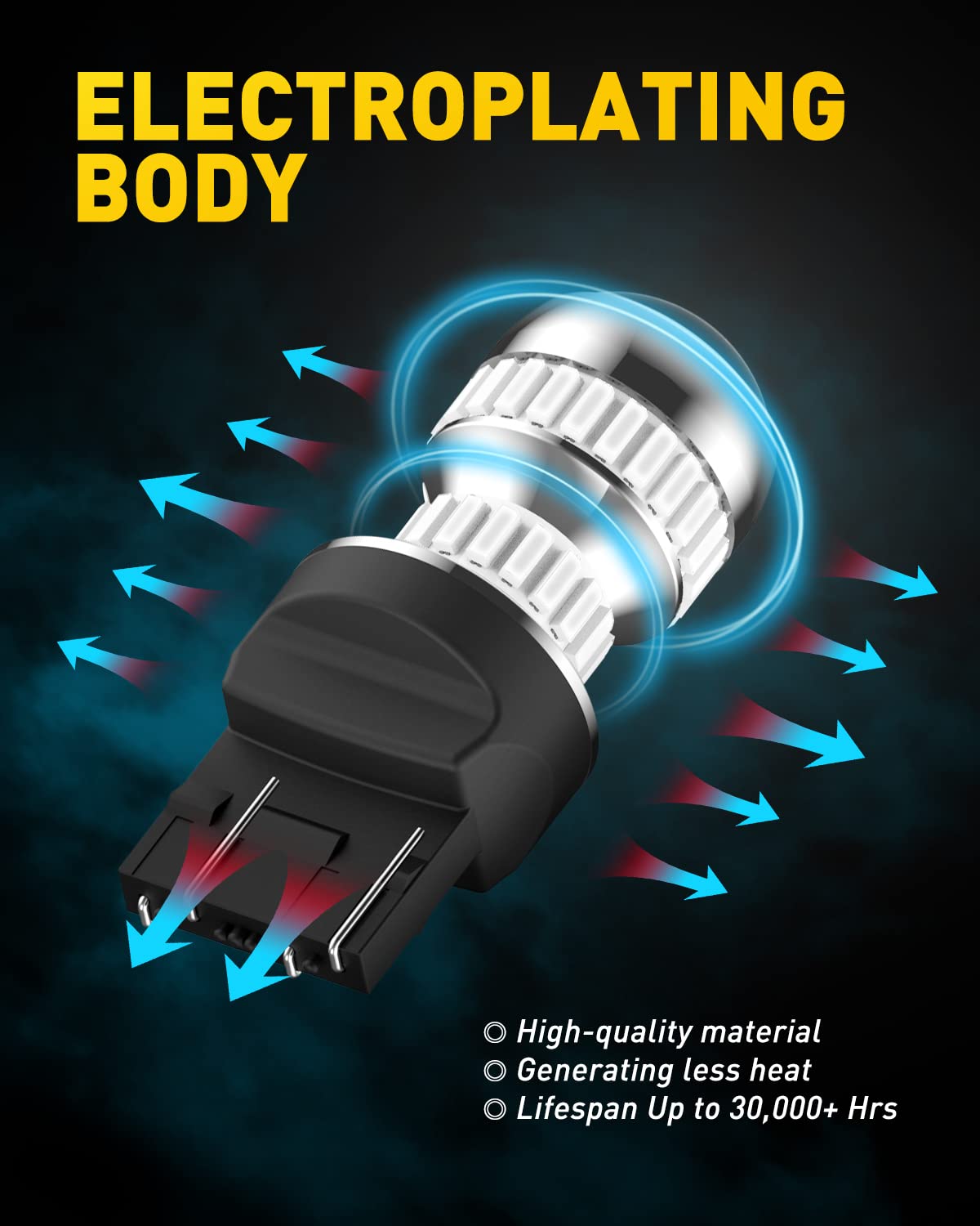 AUXITO non-polarity bulb fits US sockets for easy installation
