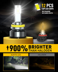 AUXITO plug and play fog bulbs during installation