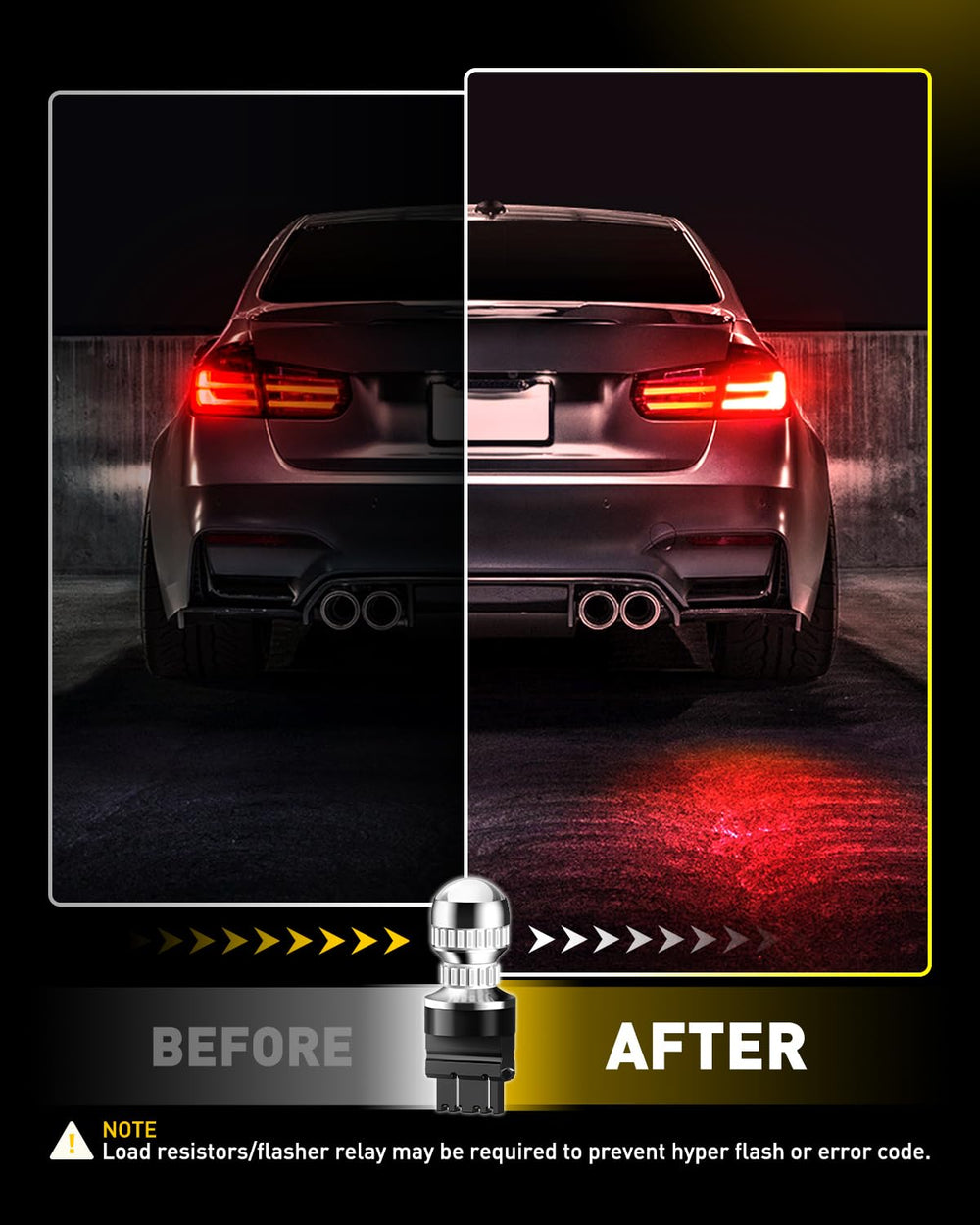 AUXITO T25 pack of 2 ready for two rear lamps