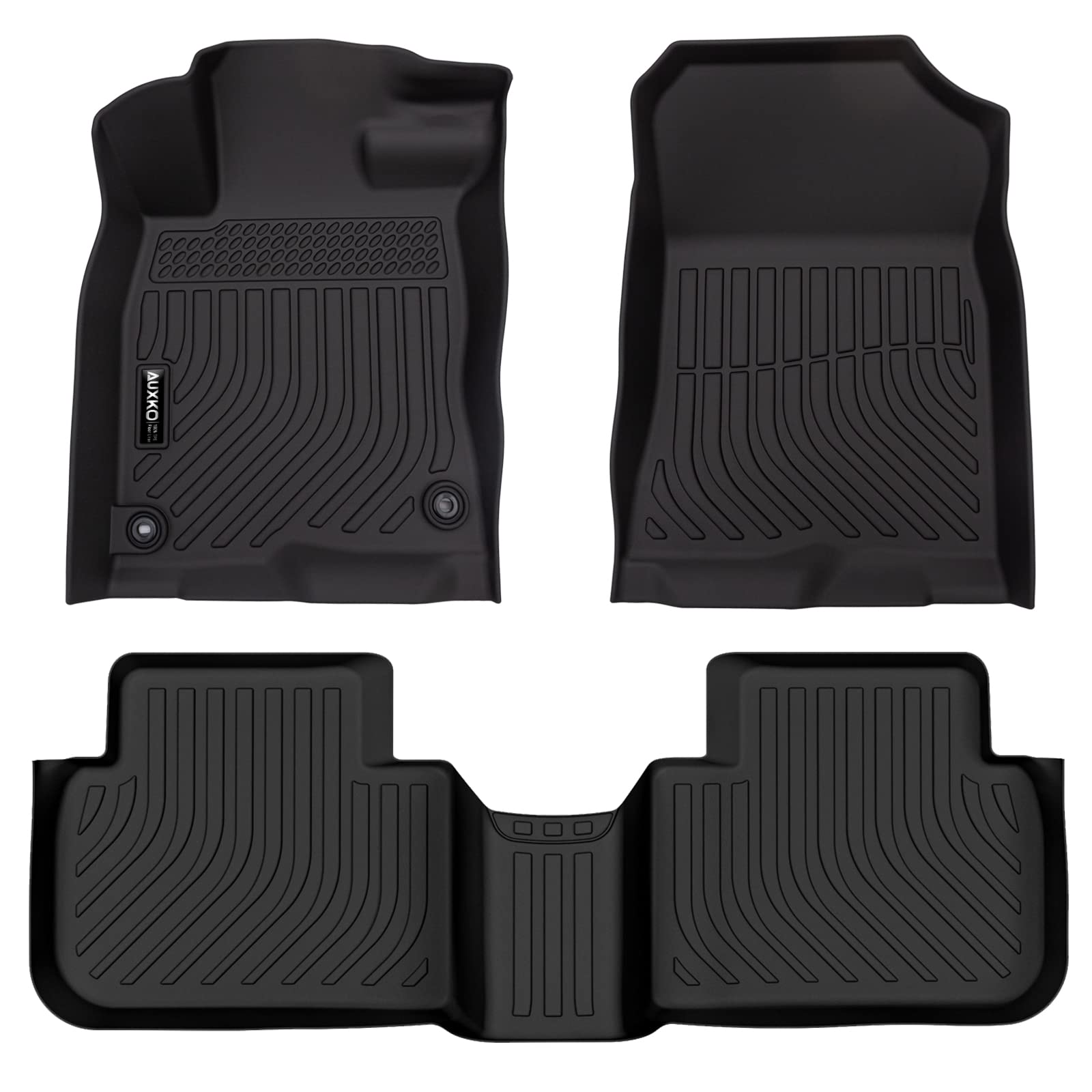 AUXKO Civic front-right mat showing secure retention for stability.