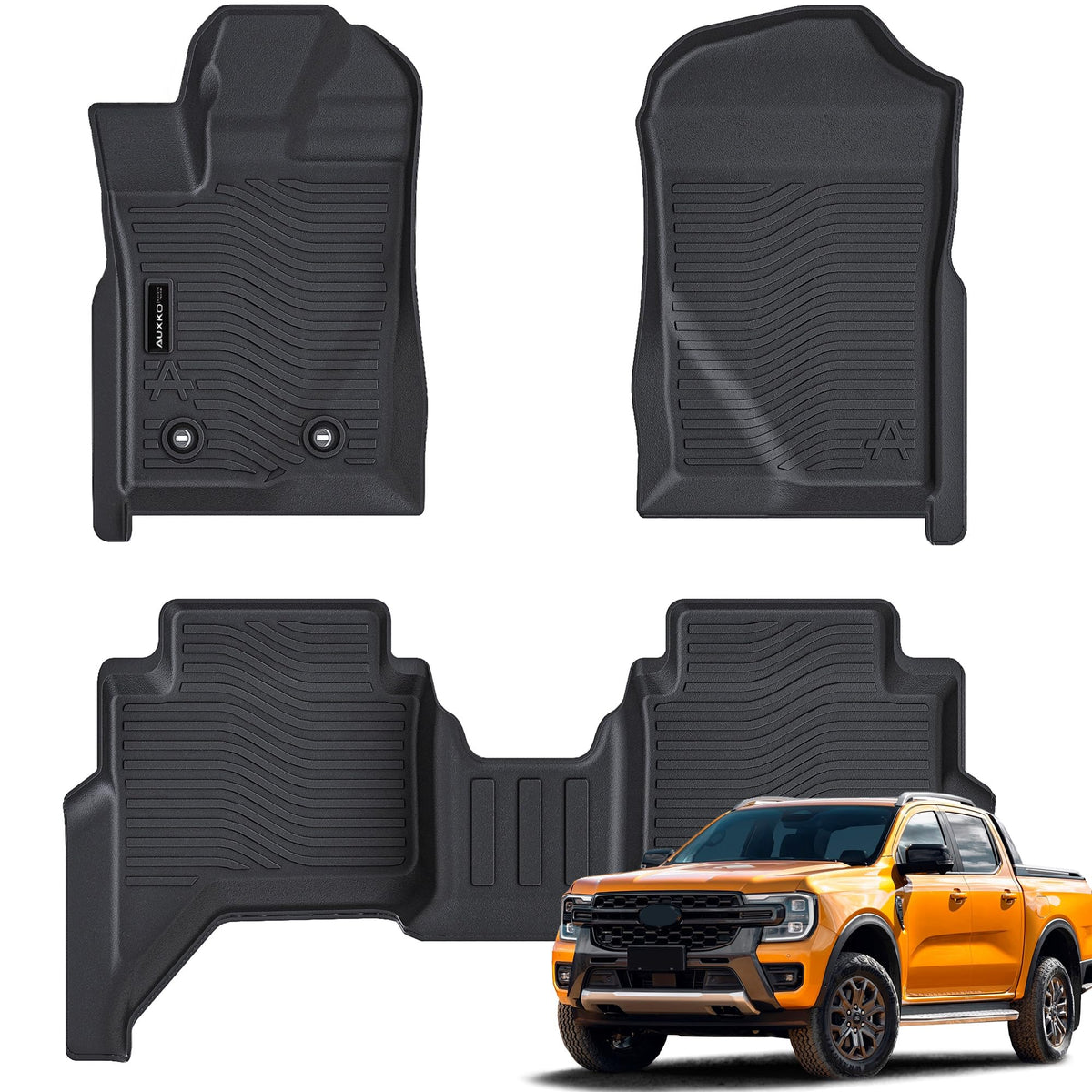 Auxko all-weather floor mats fit Ford Ranger securely for clean interiors