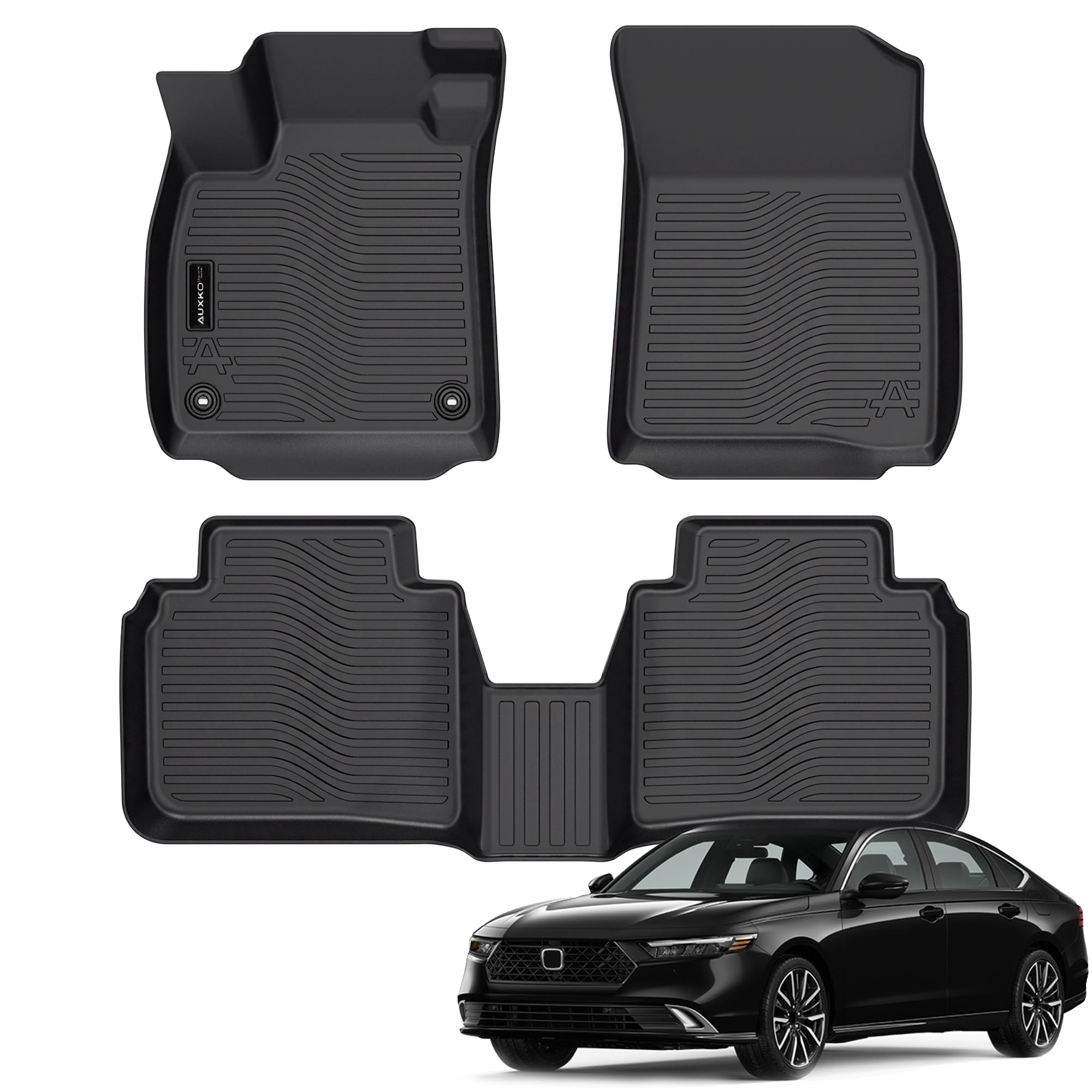 AUXKO all weather floor mats for Honda Accord with precise fit and full coverage
