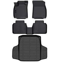 Auxko all-weather floor mats for Honda Accord front fit precisely and protect the carpet.