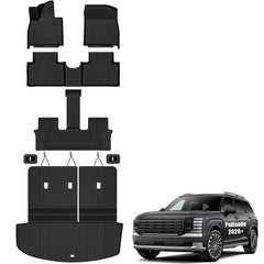 AUXKO all-weather front floor mats fitted to Hyundai Palisade 2026 protect carpet from spills