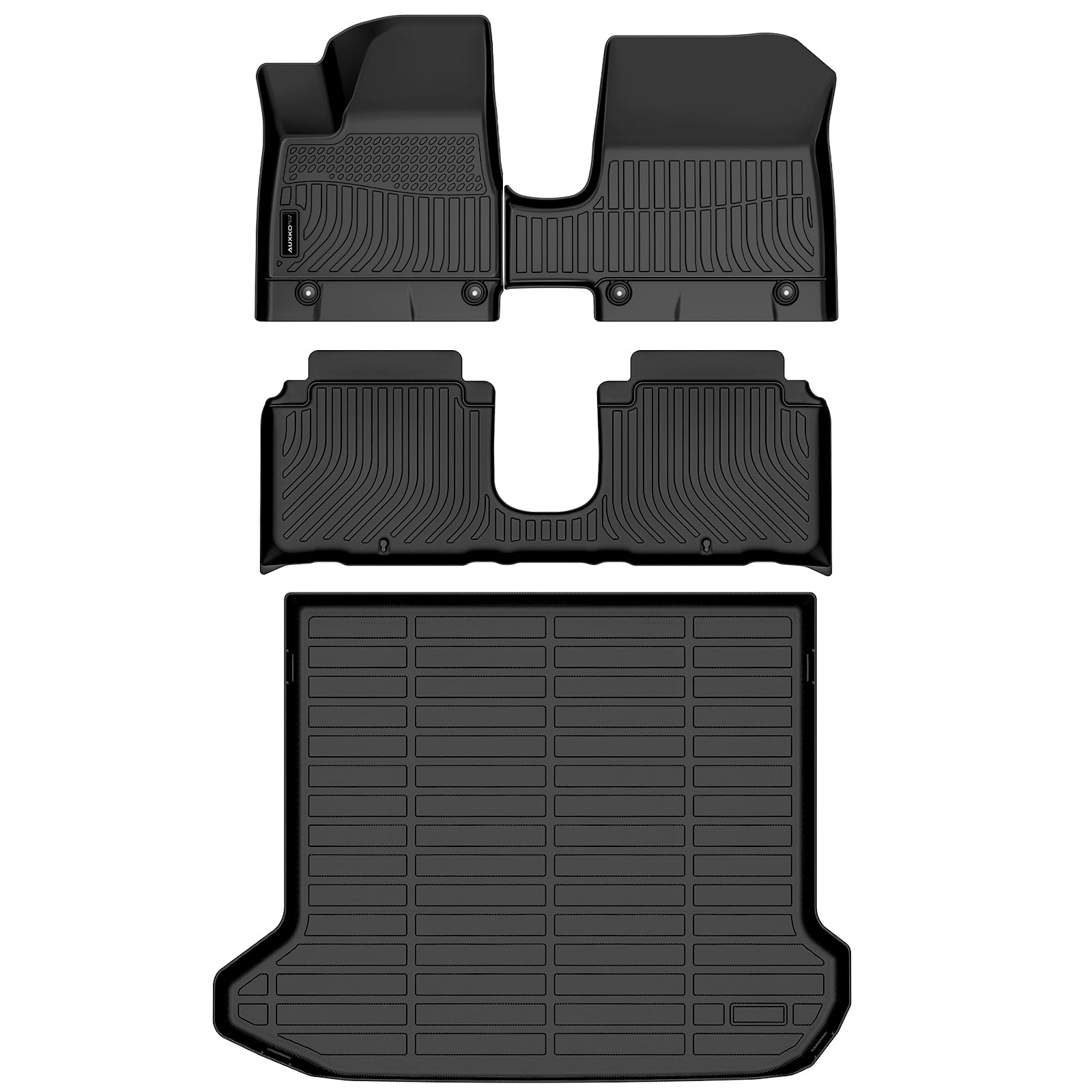 Auxko all-weather floor mats for Hyundai IONIQ 5 rear section