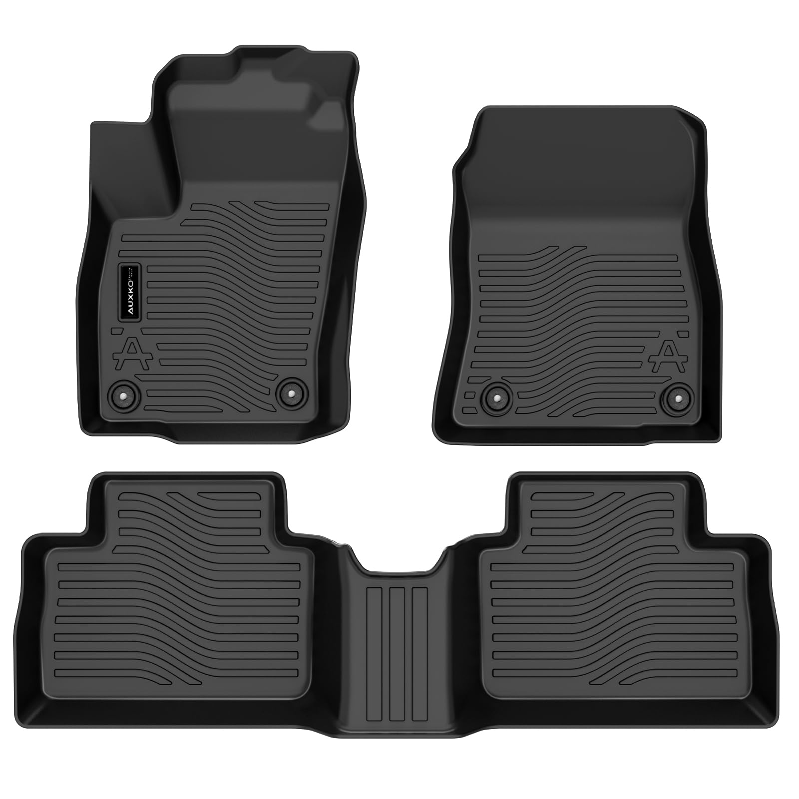 Auxko TPE mats close-up showing odorless, recyclable construction.