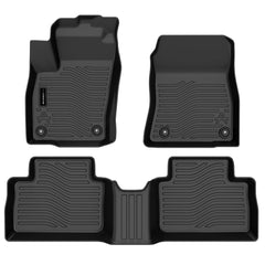 Auxko TPE mats close-up showing odorless, recyclable construction.