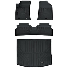 Auxko Kona EV rear floor mats guard against mud and moisture.