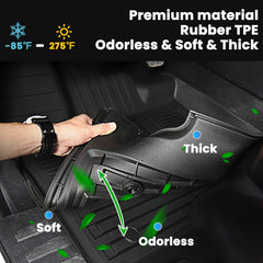 Auxko TPE floor mats for Crosstrek 2024–2026 with easy cleanup.