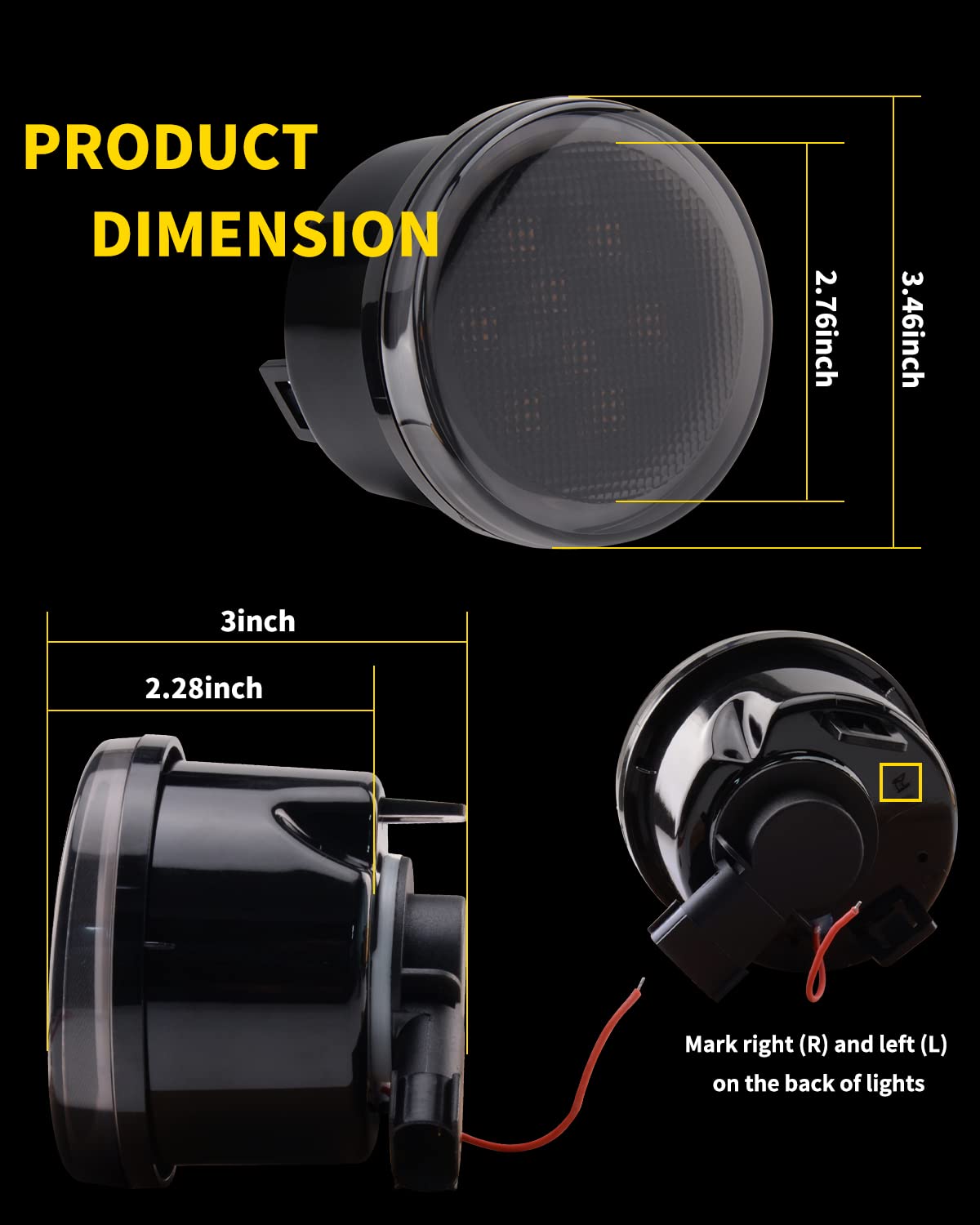 AUXLIGHT waterproof, dustproof, shockproof design for rugged driving conditions.