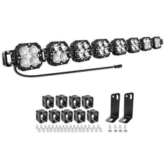 AUXTINGS 52 inch LED light bar with universal mount for rugged off-road visibility.