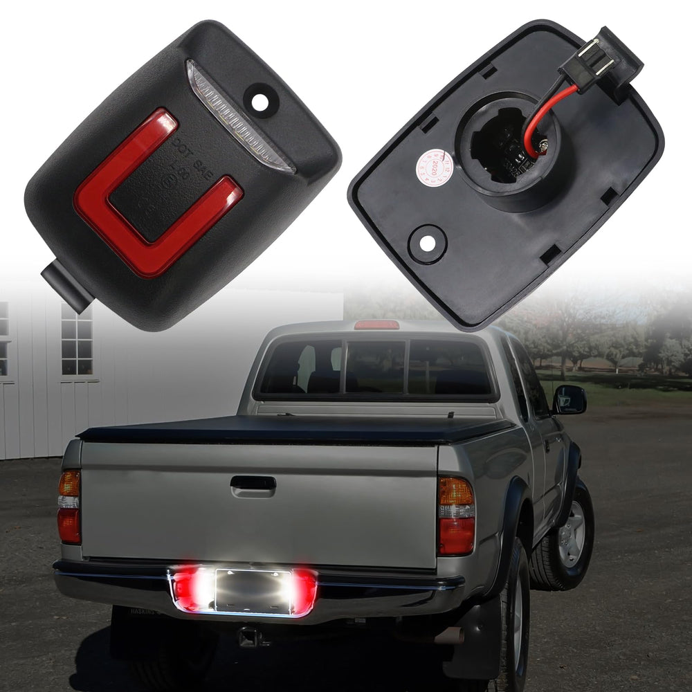 AUYICH red license plate light for Tacoma improves rear signaling.