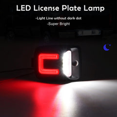 AUYICH red license plate light for Tundra improves rear signaling.