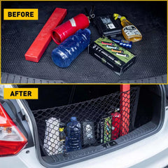 AuyNeas F-150 envelope net buckles secure the opening to prevent items from shifting.