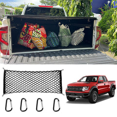 AuyNeas Ford F-150 envelope cargo net front view showing secure fit and durability.