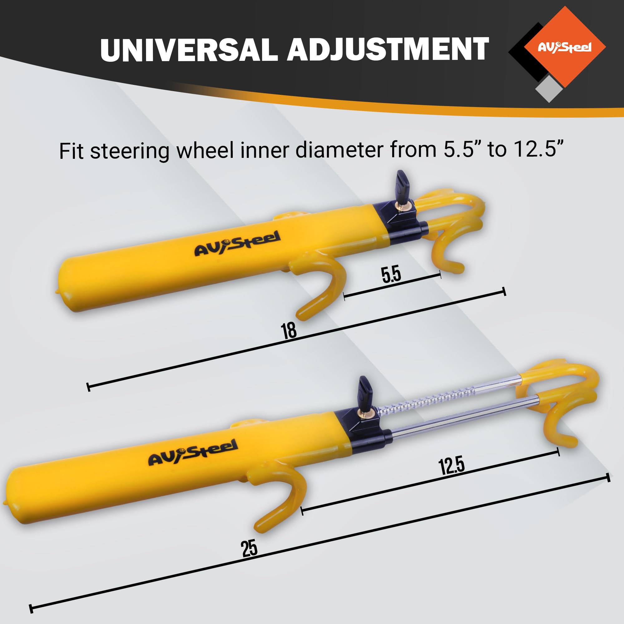 AV Steel heavy-duty steel construction resists sawing and prying