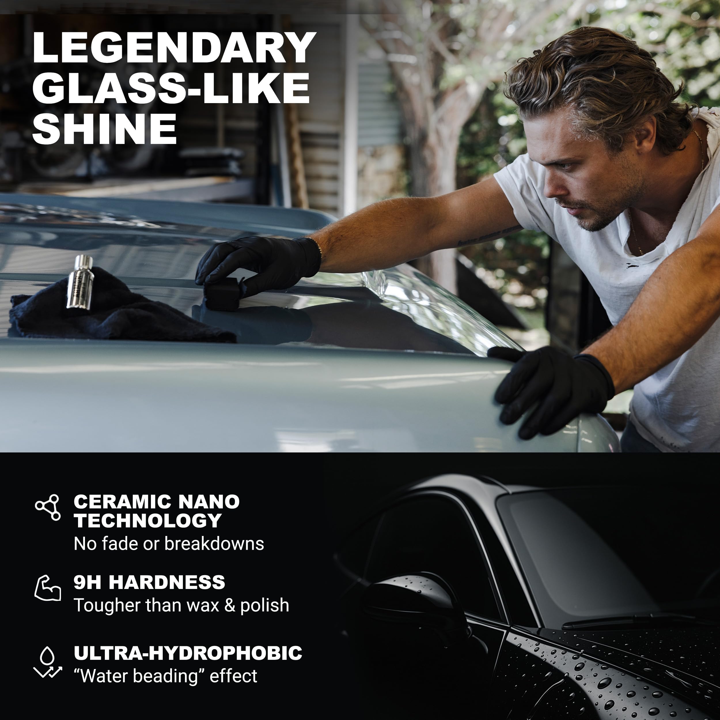 Armor Shield IX water beads demonstrate hydrophobic protection