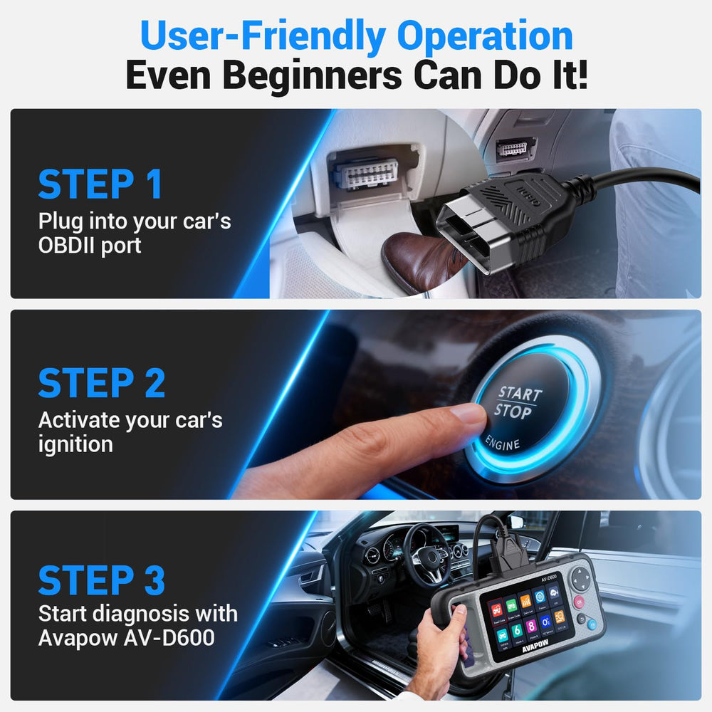 AVAPOW AV-D600 live data graphs visualize engine parameters
