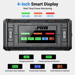 AVAPOW TJ18 built-in clamps enable safer, easier jump starts.