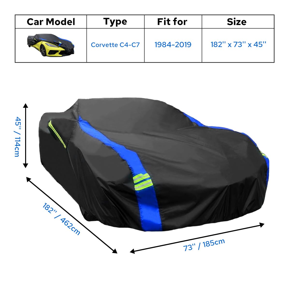 Avecrew Corvette cover driver door zipper enables easy entry without removing cover