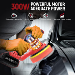 Avhrit 2x4.0Ah batteries deliver longer polishing sessions without frequent recharges.