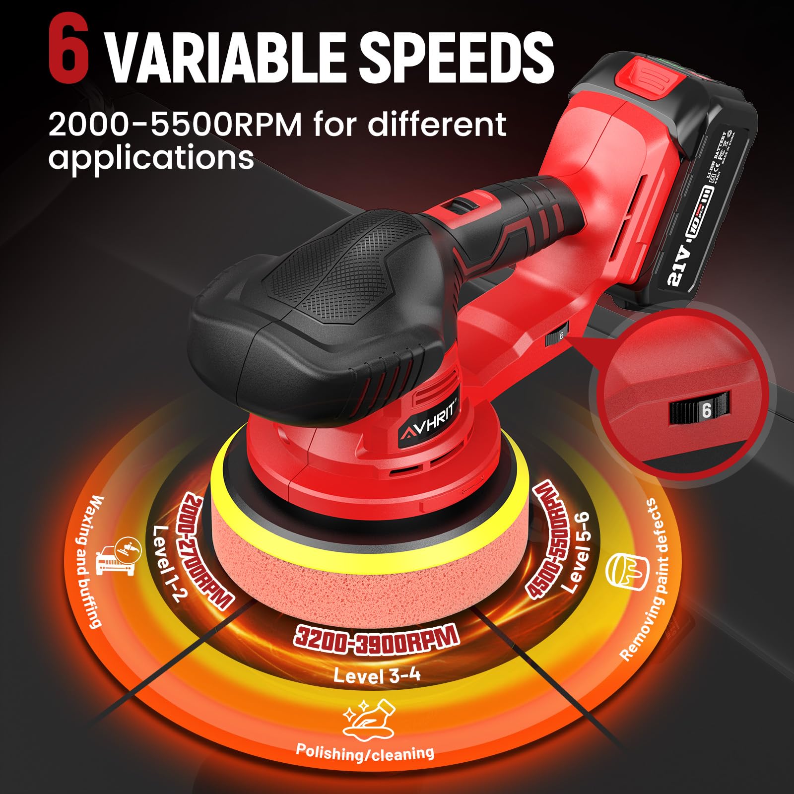 Avhrit compact, stable design for confident handling during detailing.