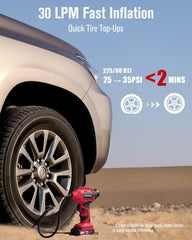 AVID POWER close-up of anti-glare digital display for accurate pressure control